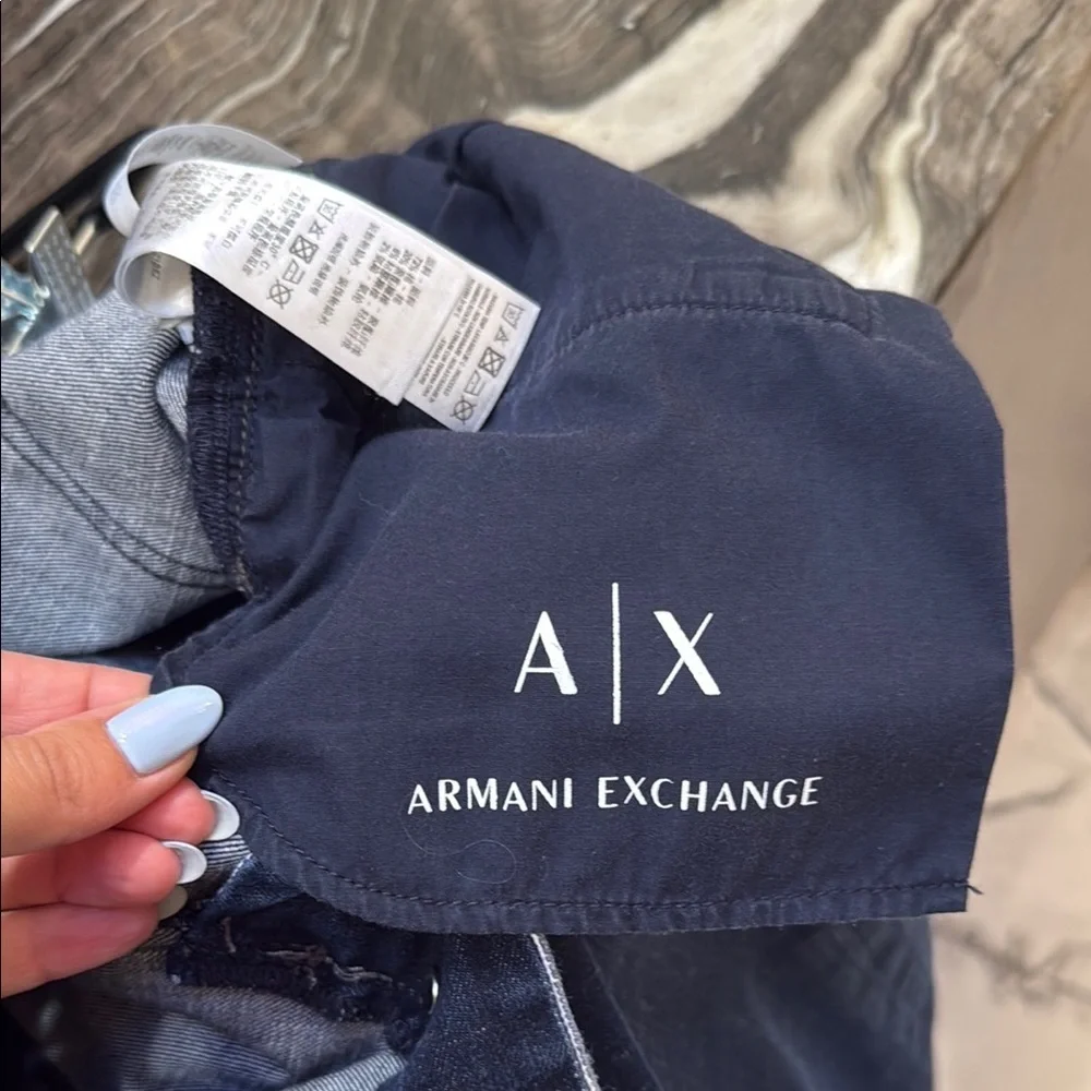 Armani Exchange Blue Straight Jeans
